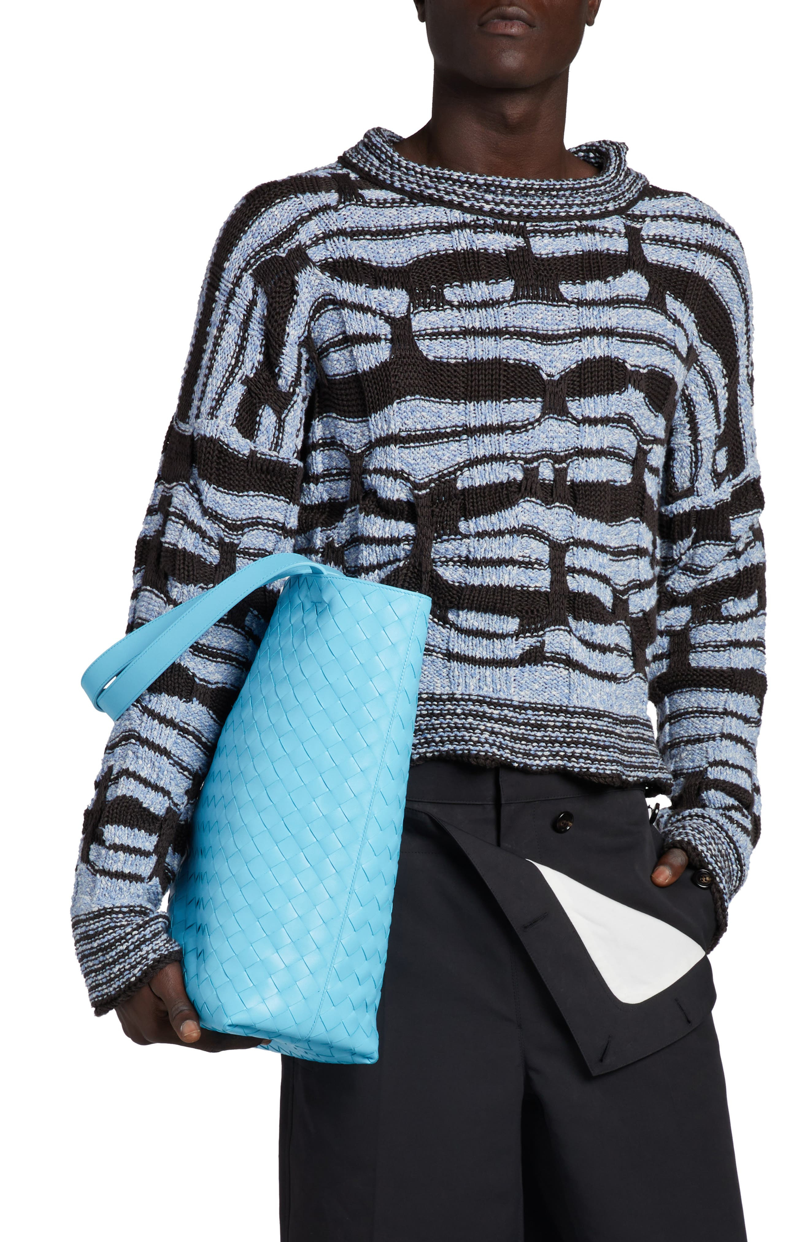 Bottega Veneta Small Intrecciato Leather Tote in Dip/Silver at Nordstrom - 2