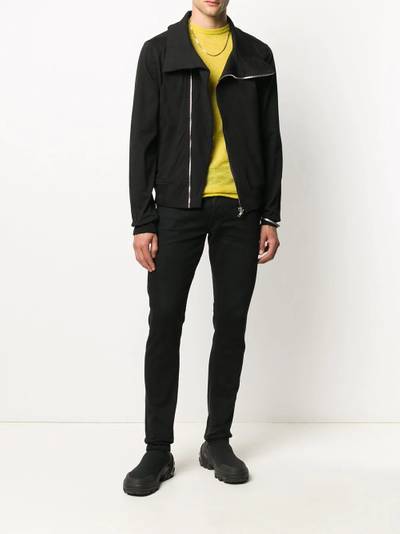 Rick Owens off-center zip jacket outlook