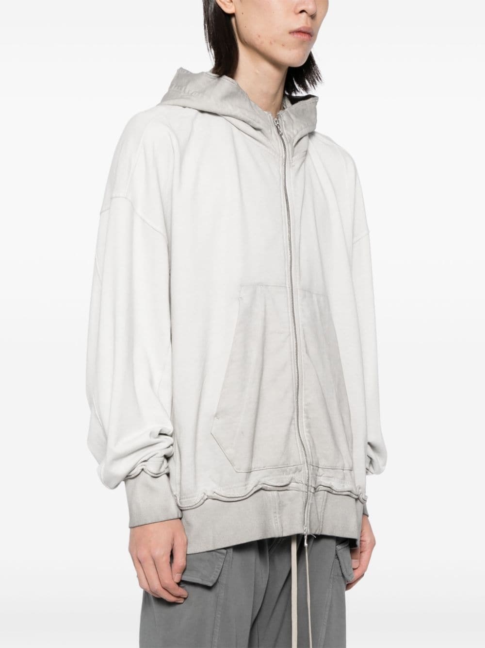 washed sweat hoodie - 3