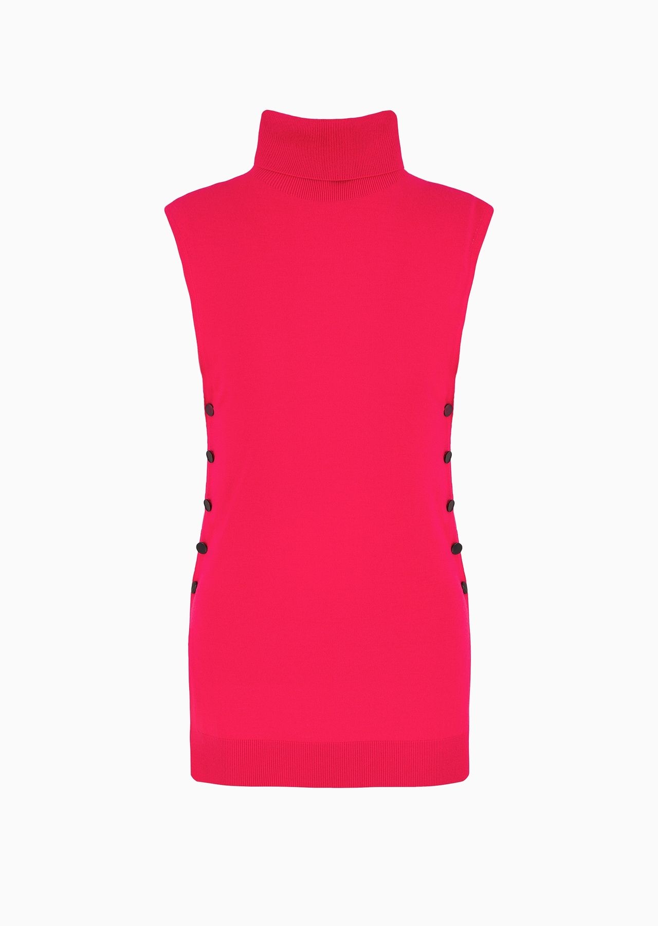 Virgin wool mock-neck top - 1