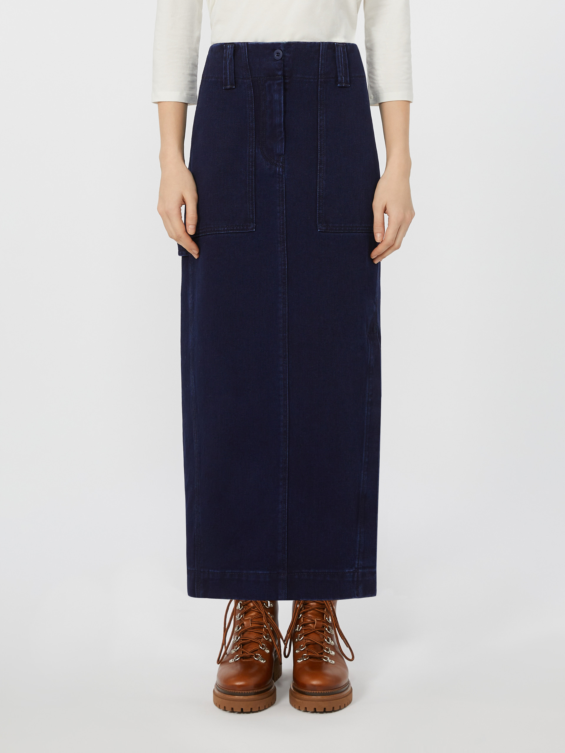 VALIKA Long denim skirt - 3