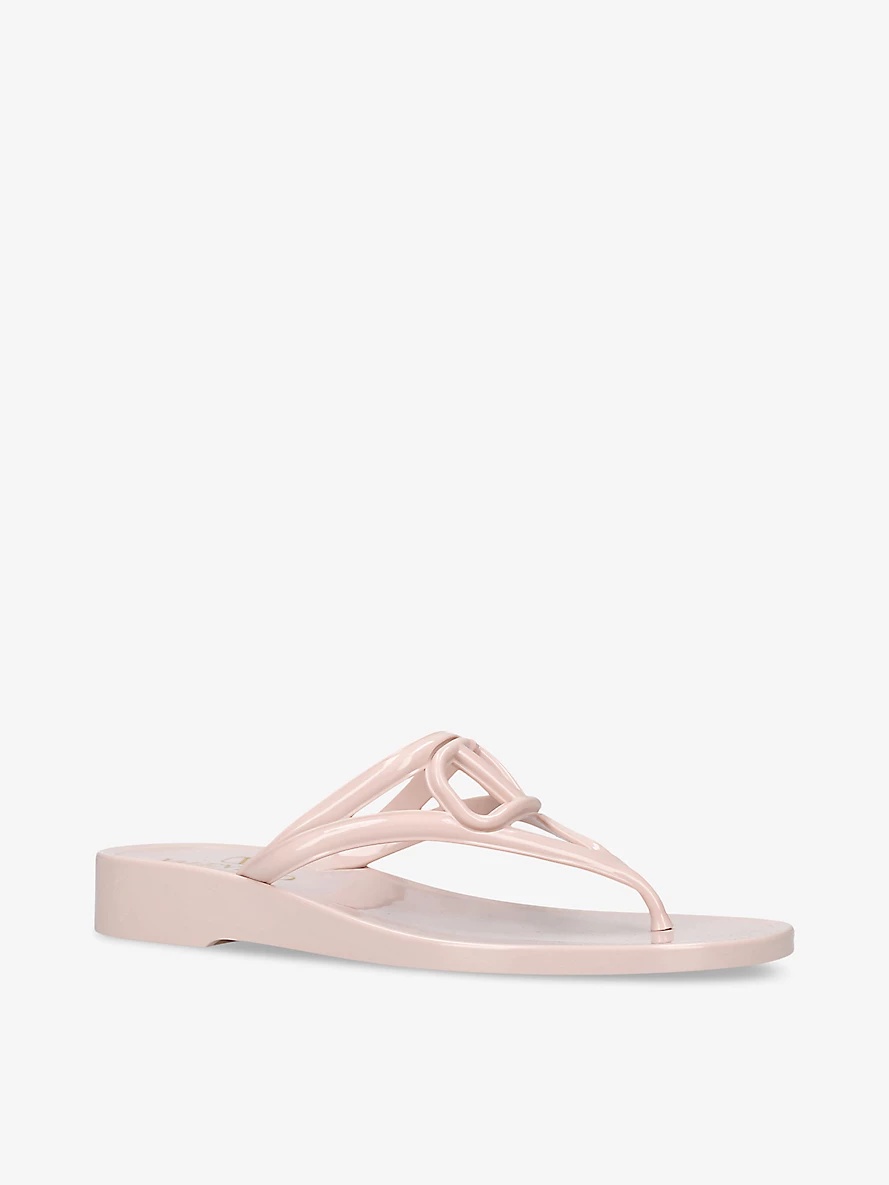 VLOGO rubber thong sandals - 3