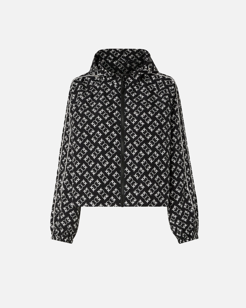 SPORTY JACKET WITH ALL-OVER LOVE BIRDS LOGO 1