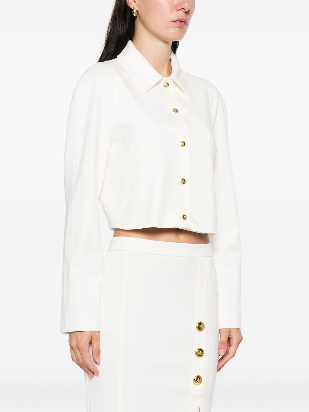 cropped buttoned jacket - 3