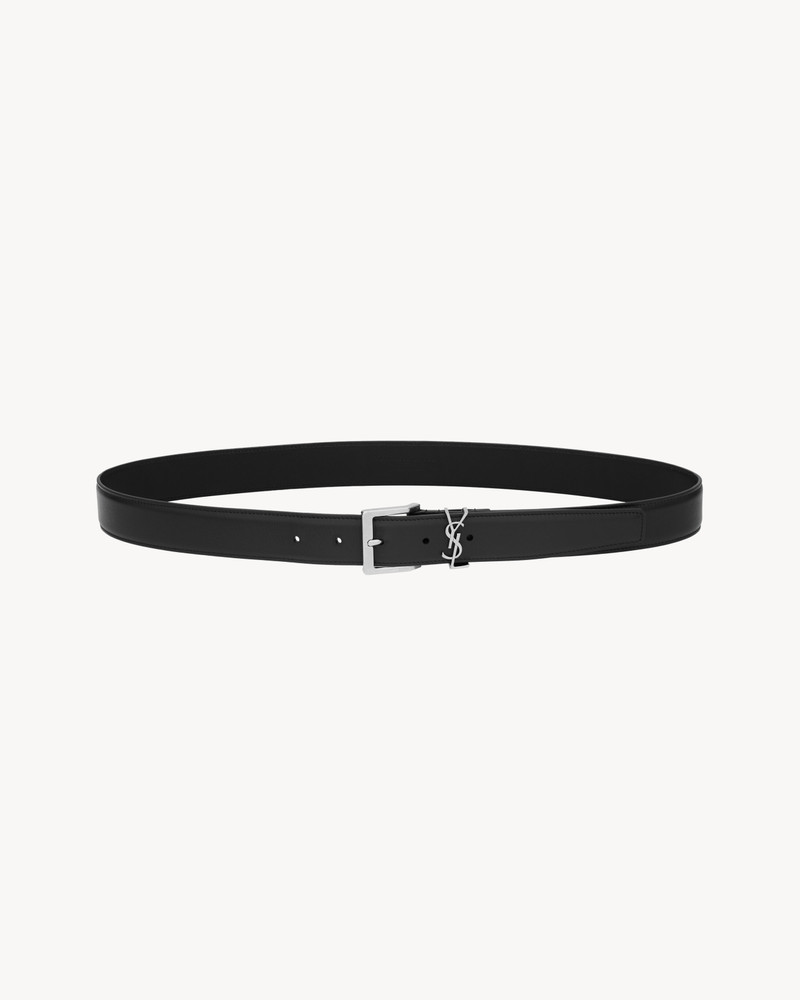 SAINT LAURENT CASSANDRE VADIM BELT IN SMOOTH LEATHER outlook