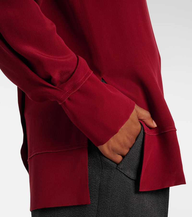 Scarf-detail 실크 블라우스 6