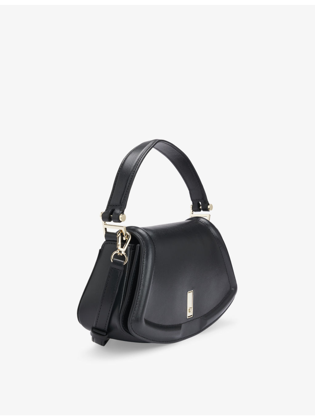 Ariell Double B Monogram Leather Shoulder Bag - 7