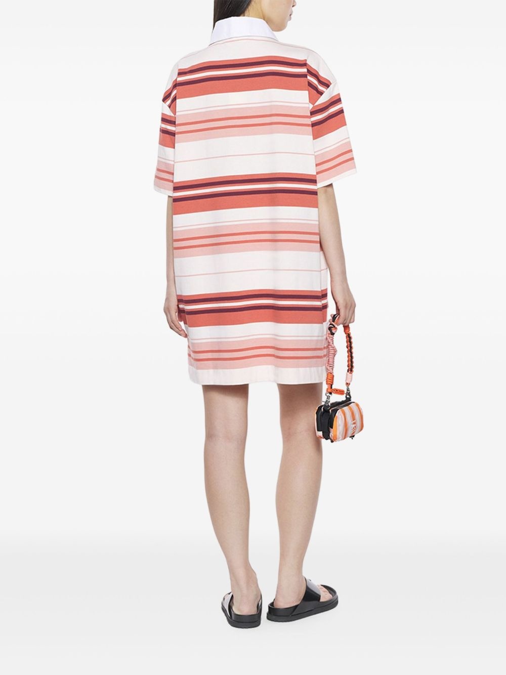 striped polo mini dress - 3