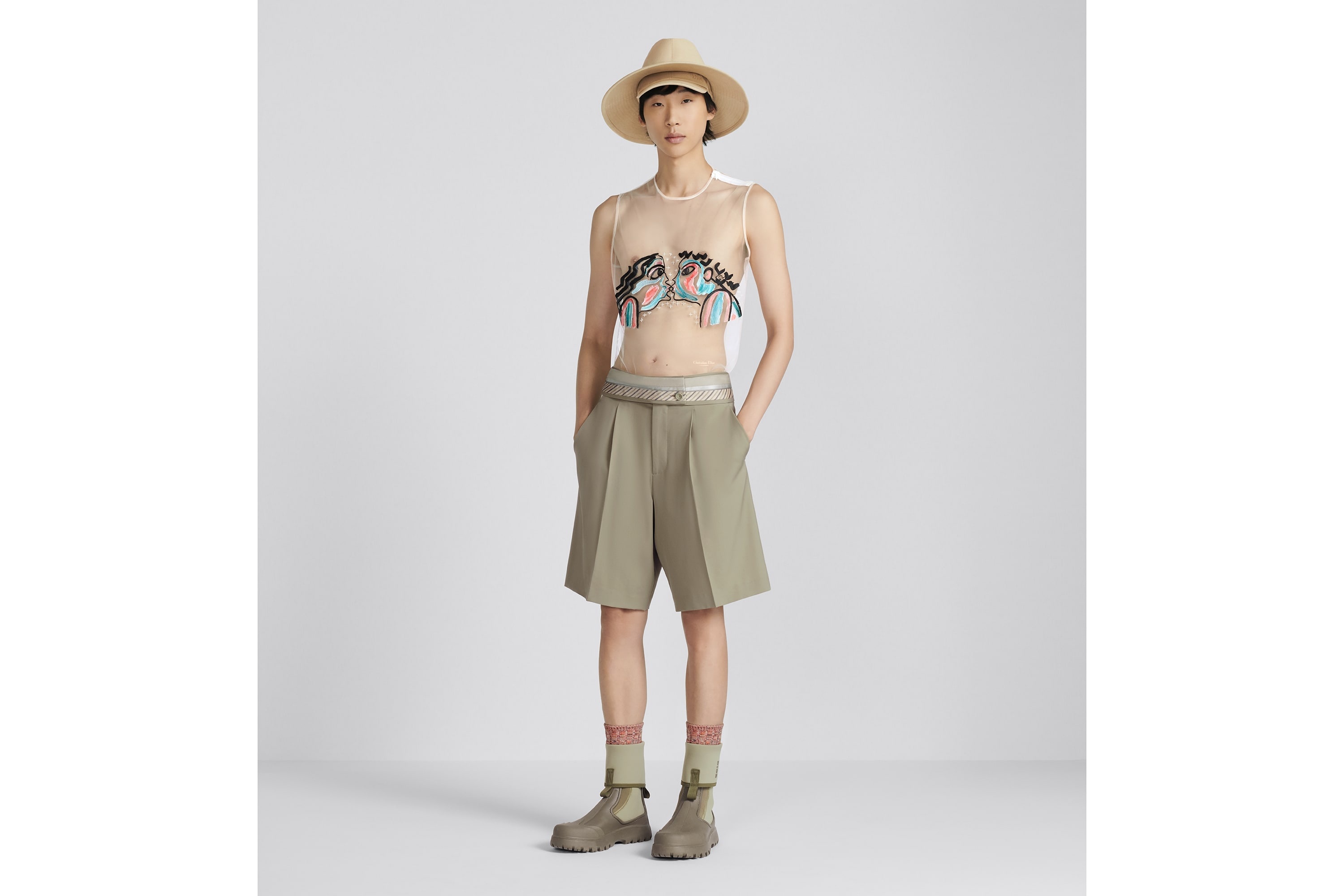 Bermuda Shorts with Turned-Down Waistband - 4