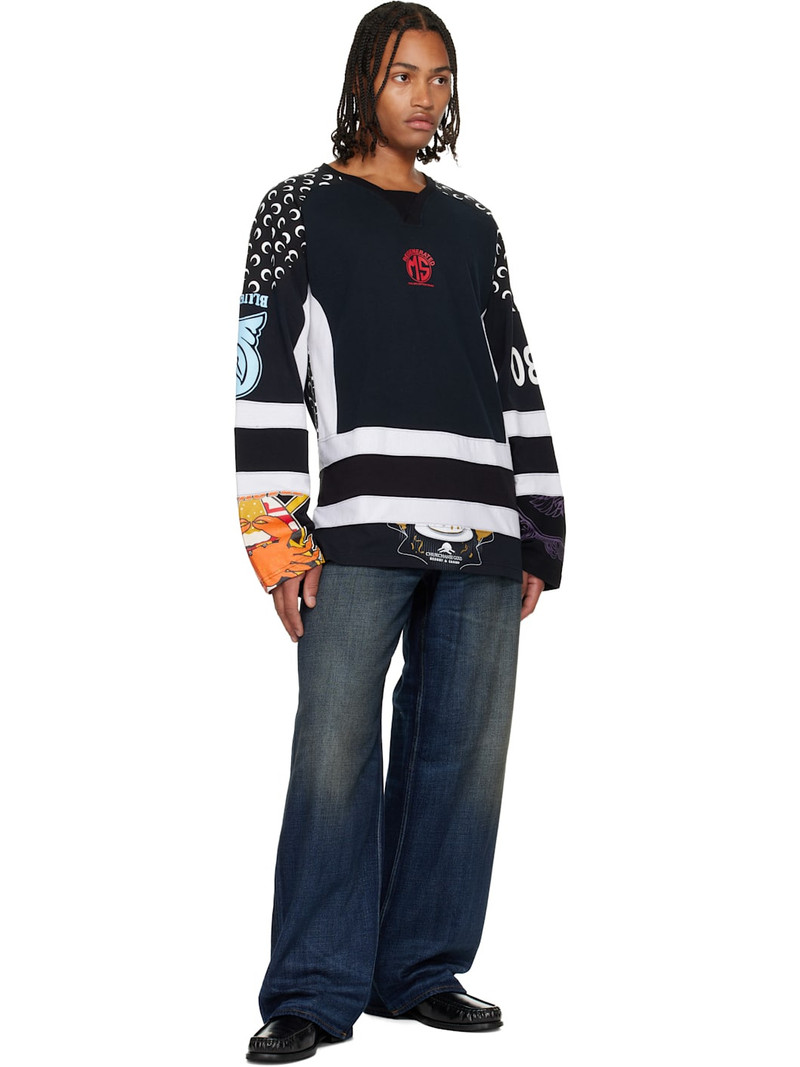 Marine Serre Regenerated Graphic Jersey LS Hockey T-shirt outlook