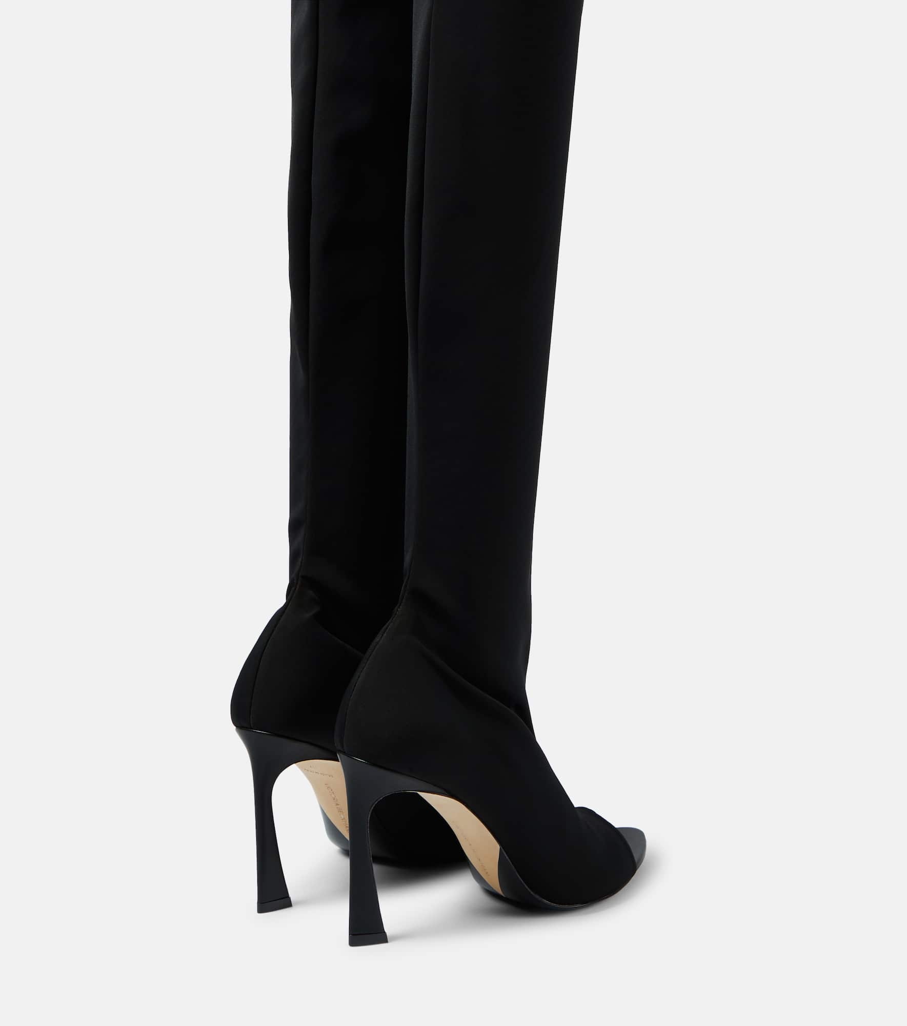 Peep Toe over-the-knee boots - 3
