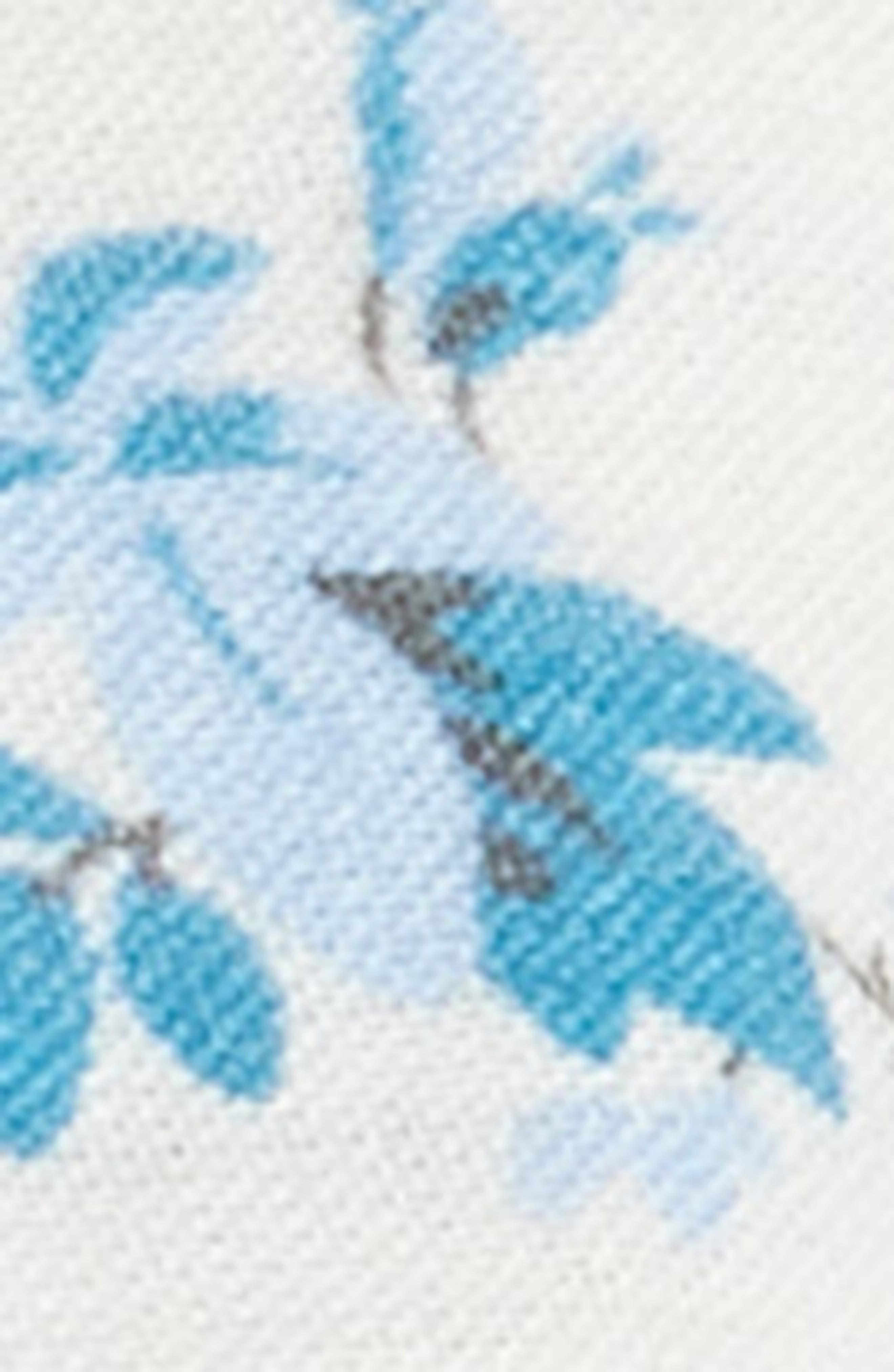 DÔEN Henri Floral Organic Cotton Voile Top in Bleu Rosier Floral at Nordstrom - 6