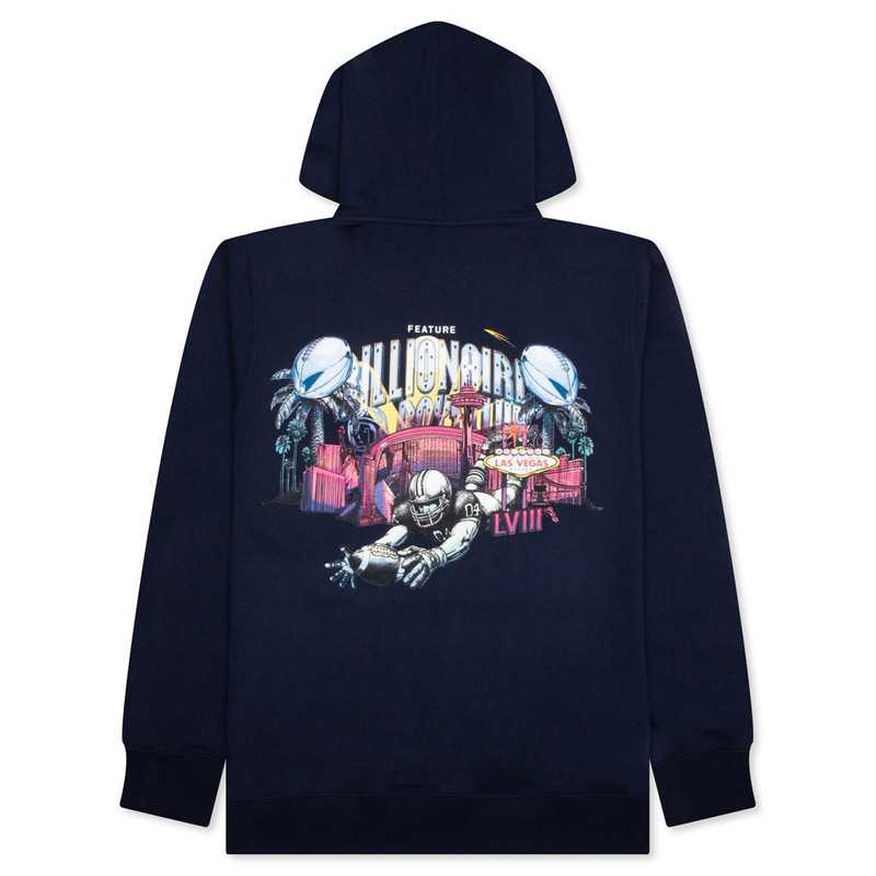 BILLIONAIRE BOYS CLUB FEATURE X BILLIONAIRE BOYS CLUB STADIUM HOODIE - NAVY outlook