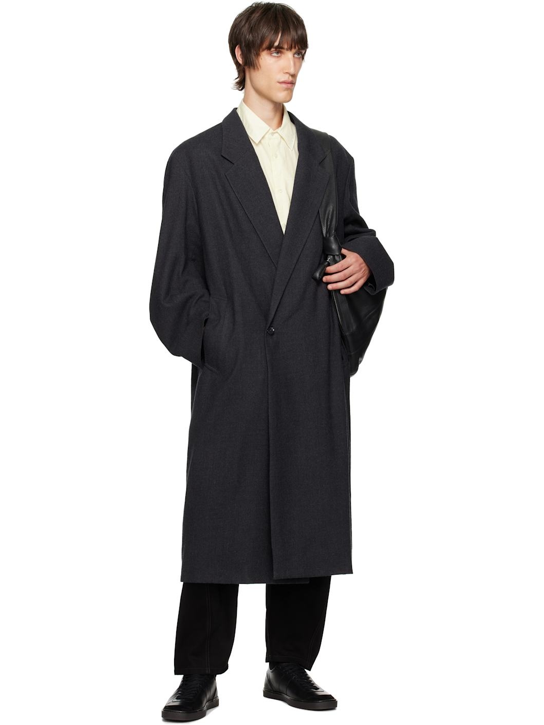Lemaire MAXI DOUBLE BREASTED COAT | REVERSIBLE