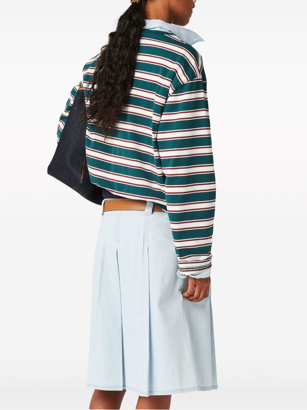 striped cotton T-shirt - 4