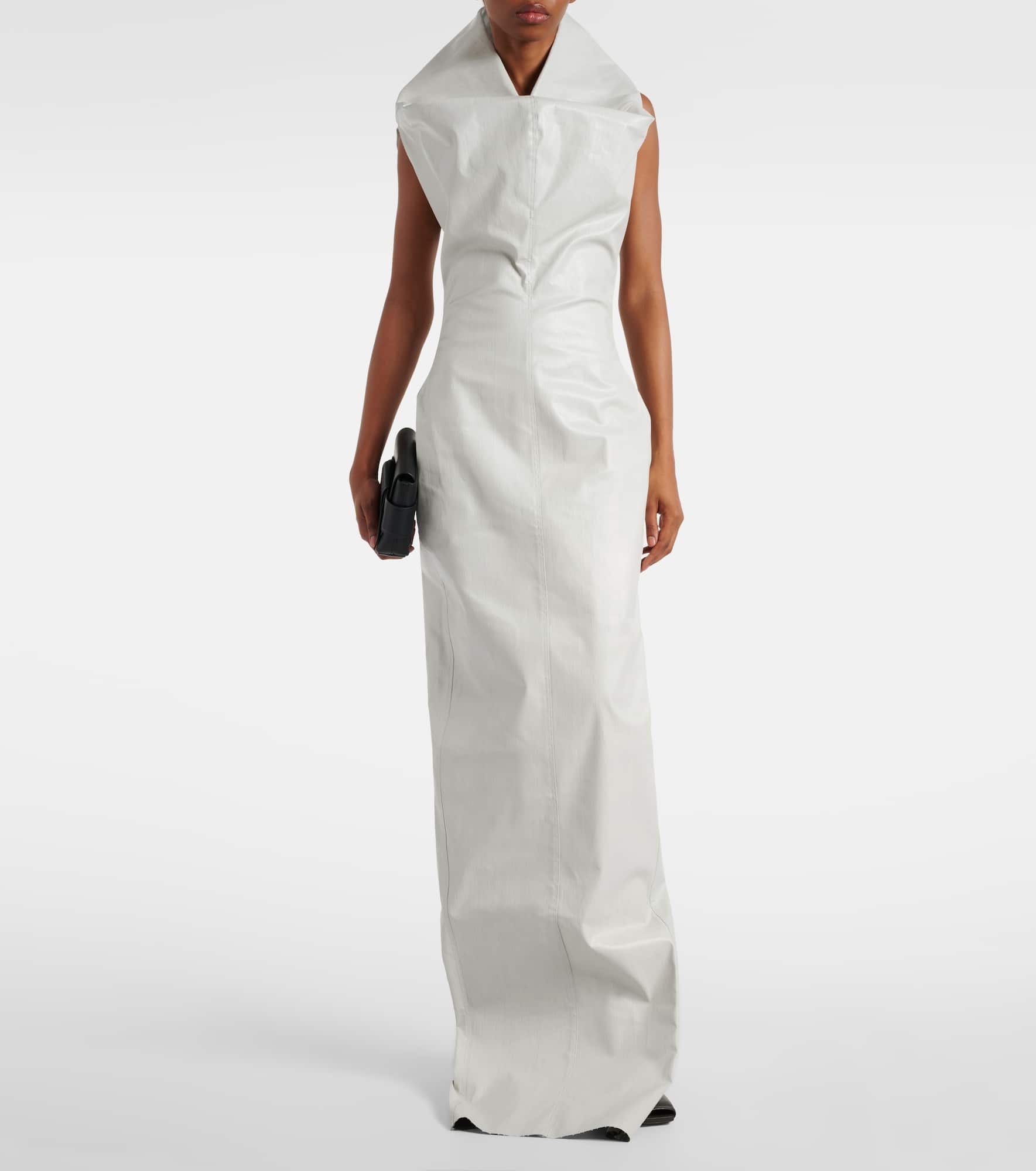Coated canvas gown - 2