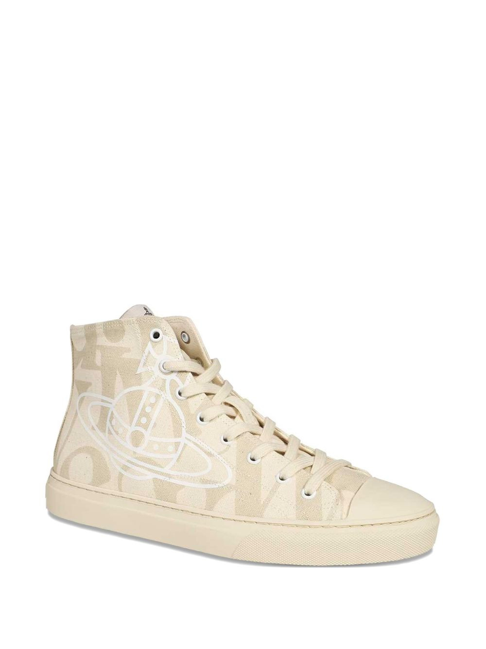 orb-print high-top sneakers - 2