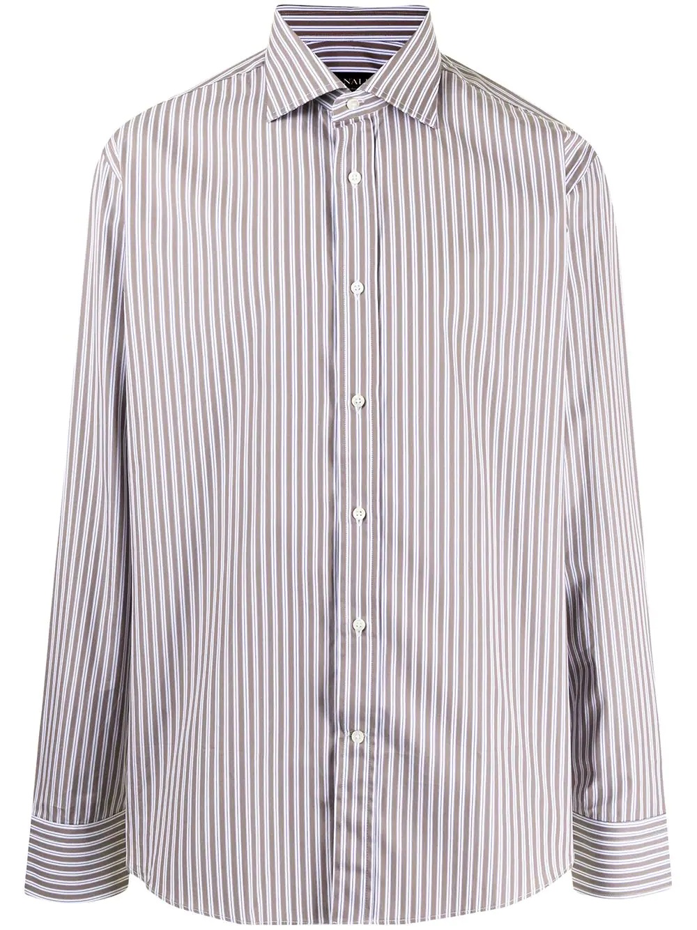 striped cotton shirt - 1