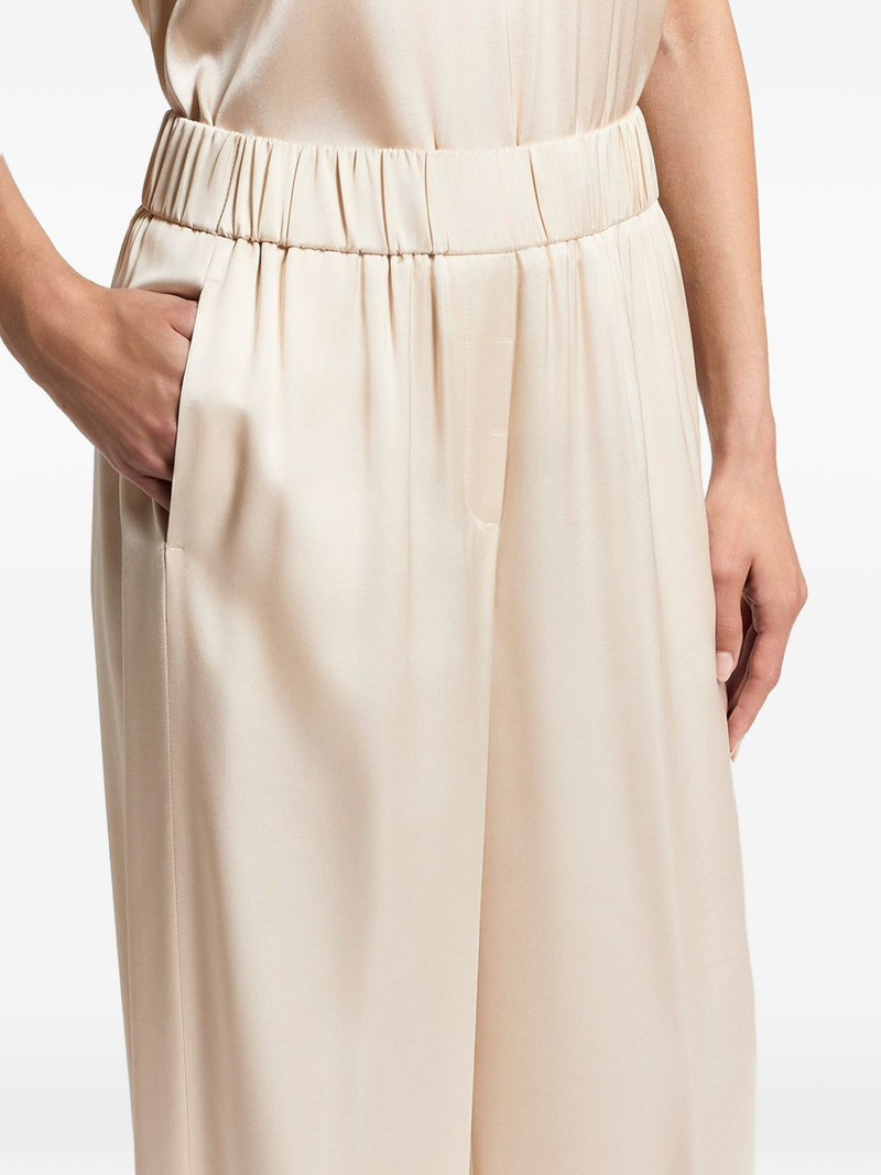 elasticated-waist satin trousers 5