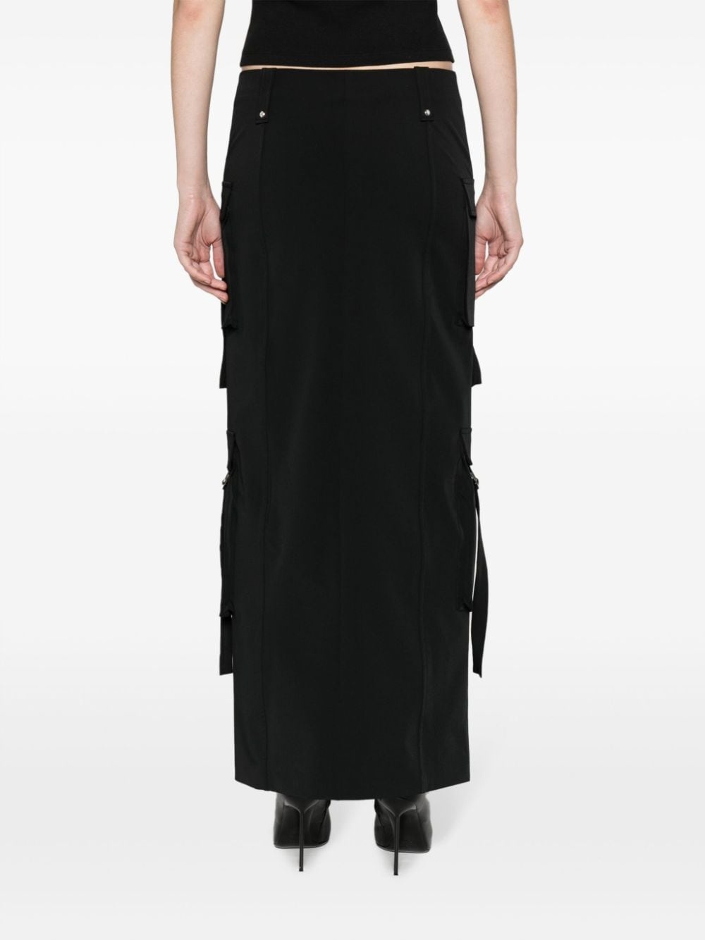 zip-fastening maxi skirt - 4