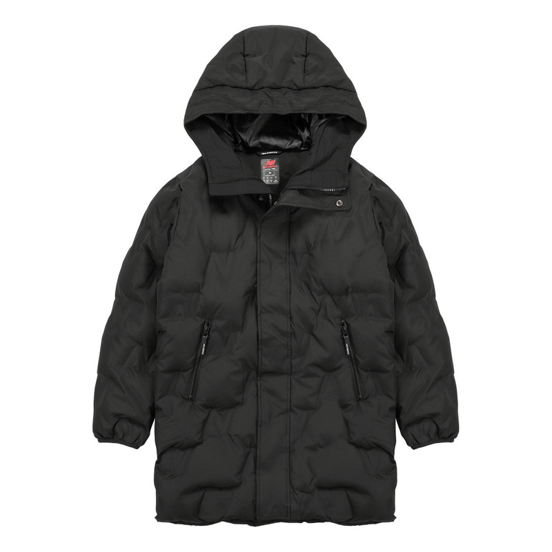 New Balance Long Down Jacket 'Black' AMJ14303-BK - 1