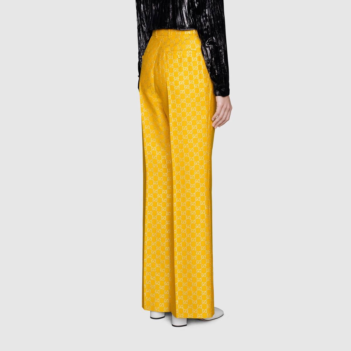 Light GG lamé wide pant - 4