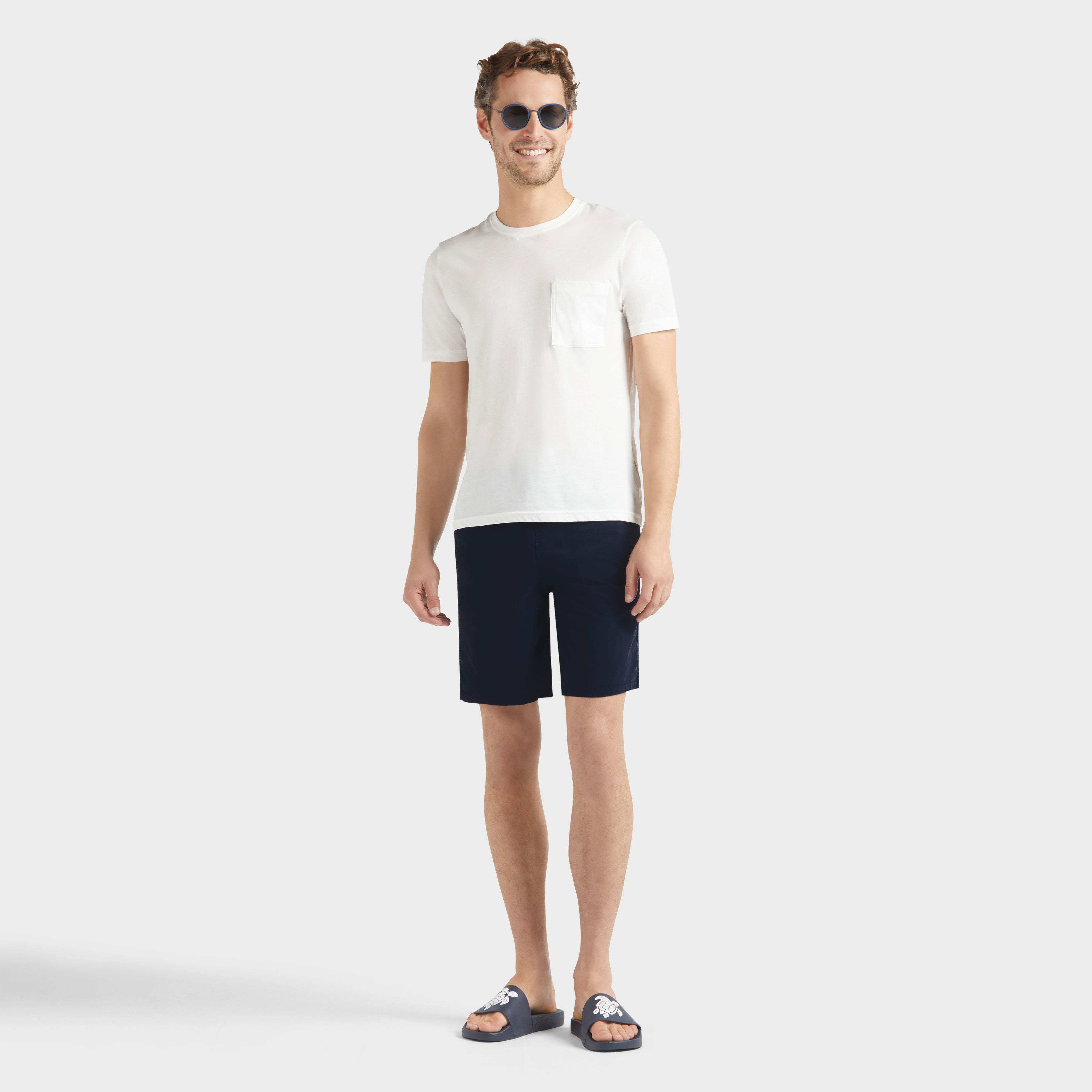 Men Long Swim Trunks Solid - 5