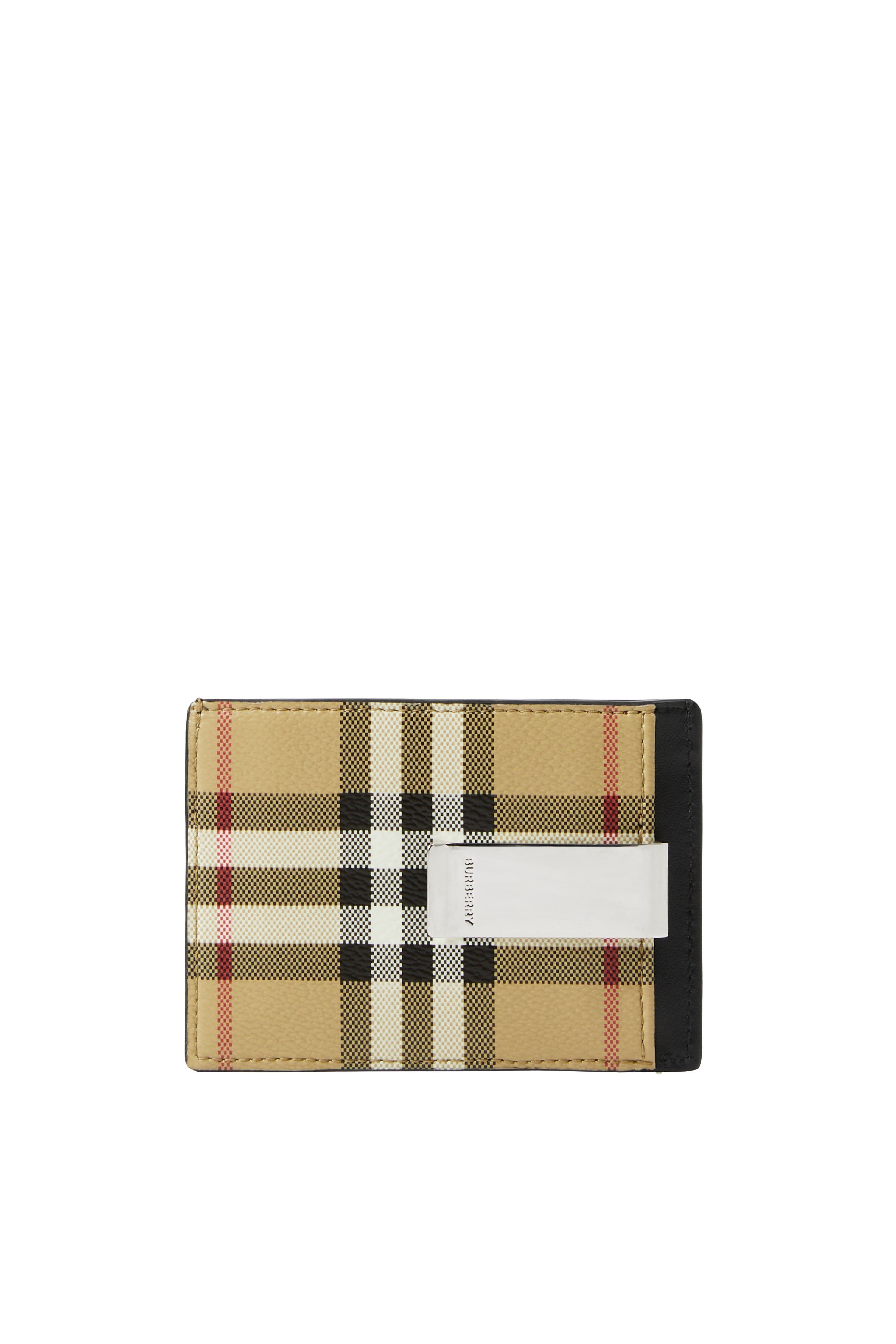 burberry Check Clip Card Case in Archive Beige at Nordstrom - 3