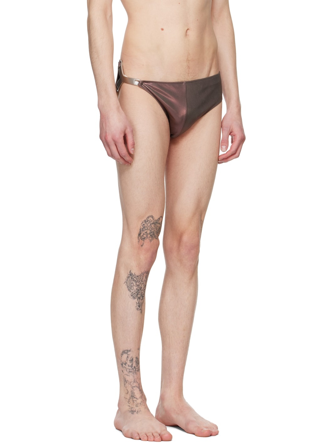 Brown Hollywood Hydra Swim Briefs - 2