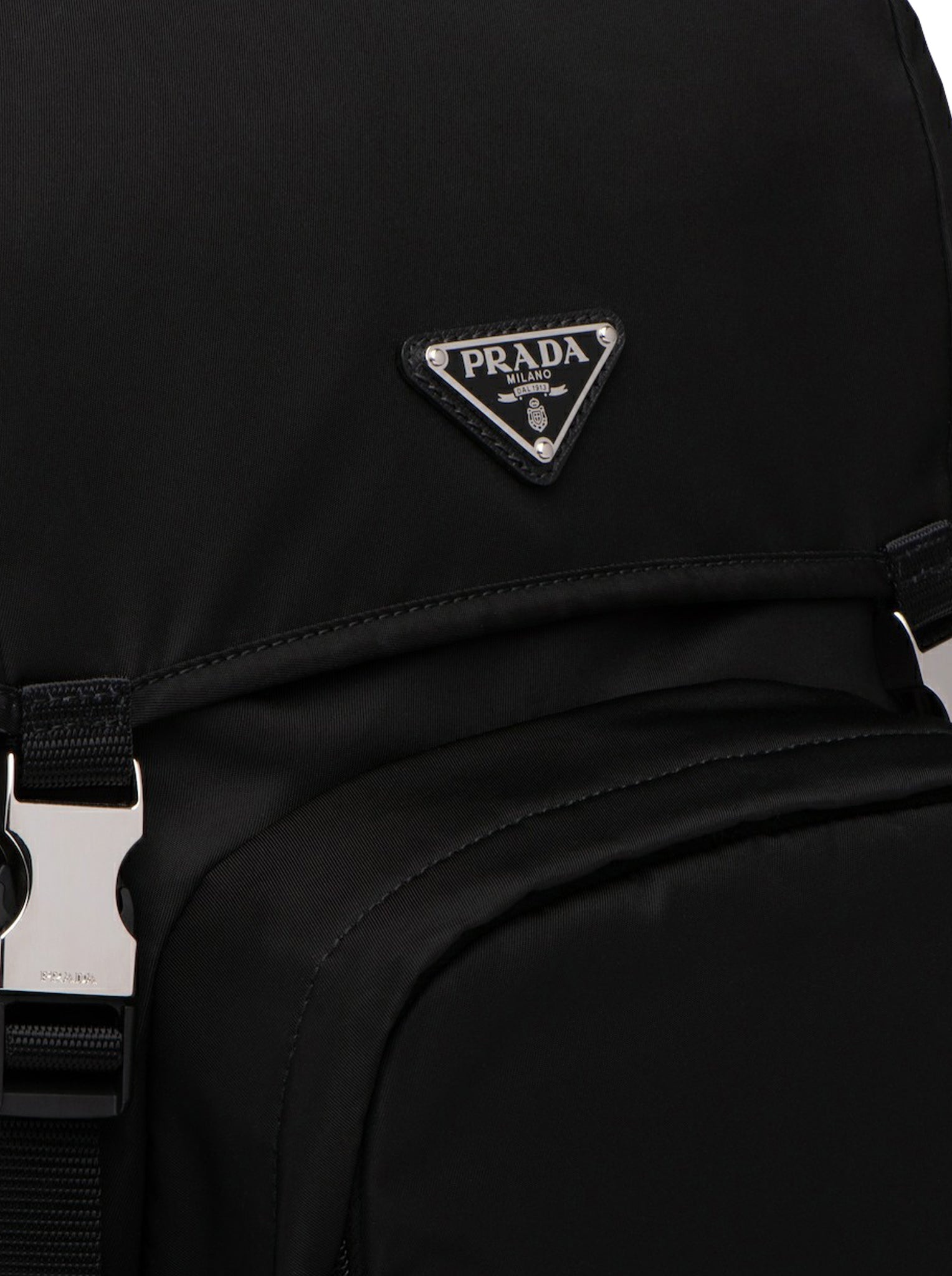 BACKPACK IN RE-NYLON AND SAFFIANO LEATHER - 7