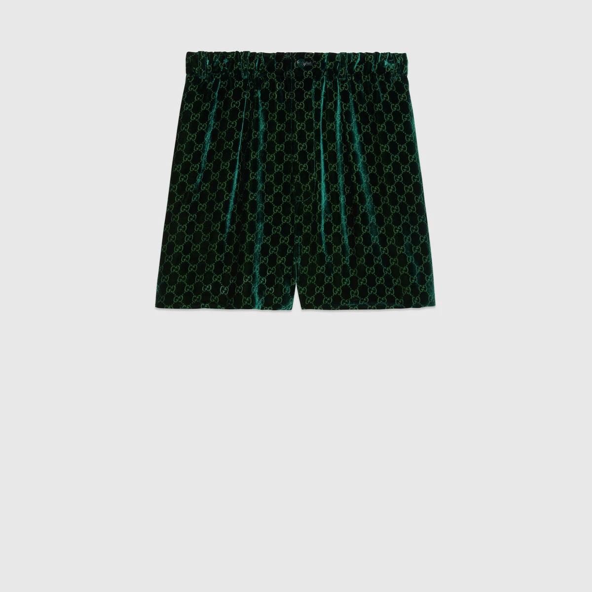 GG velvet shorts - 1