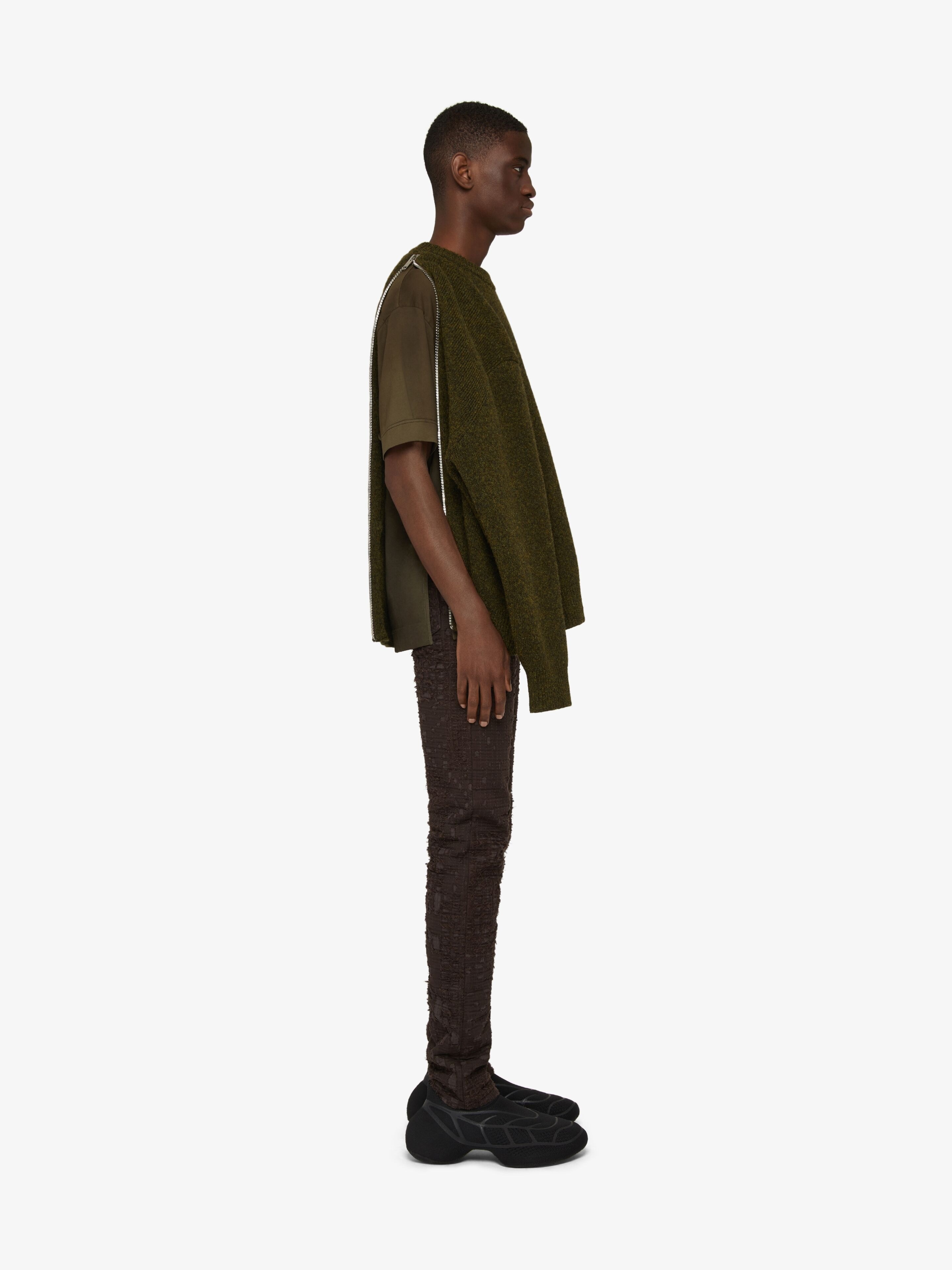 OVERSIZED SWEATER IN WOOL WITH 4G ZIP - 3