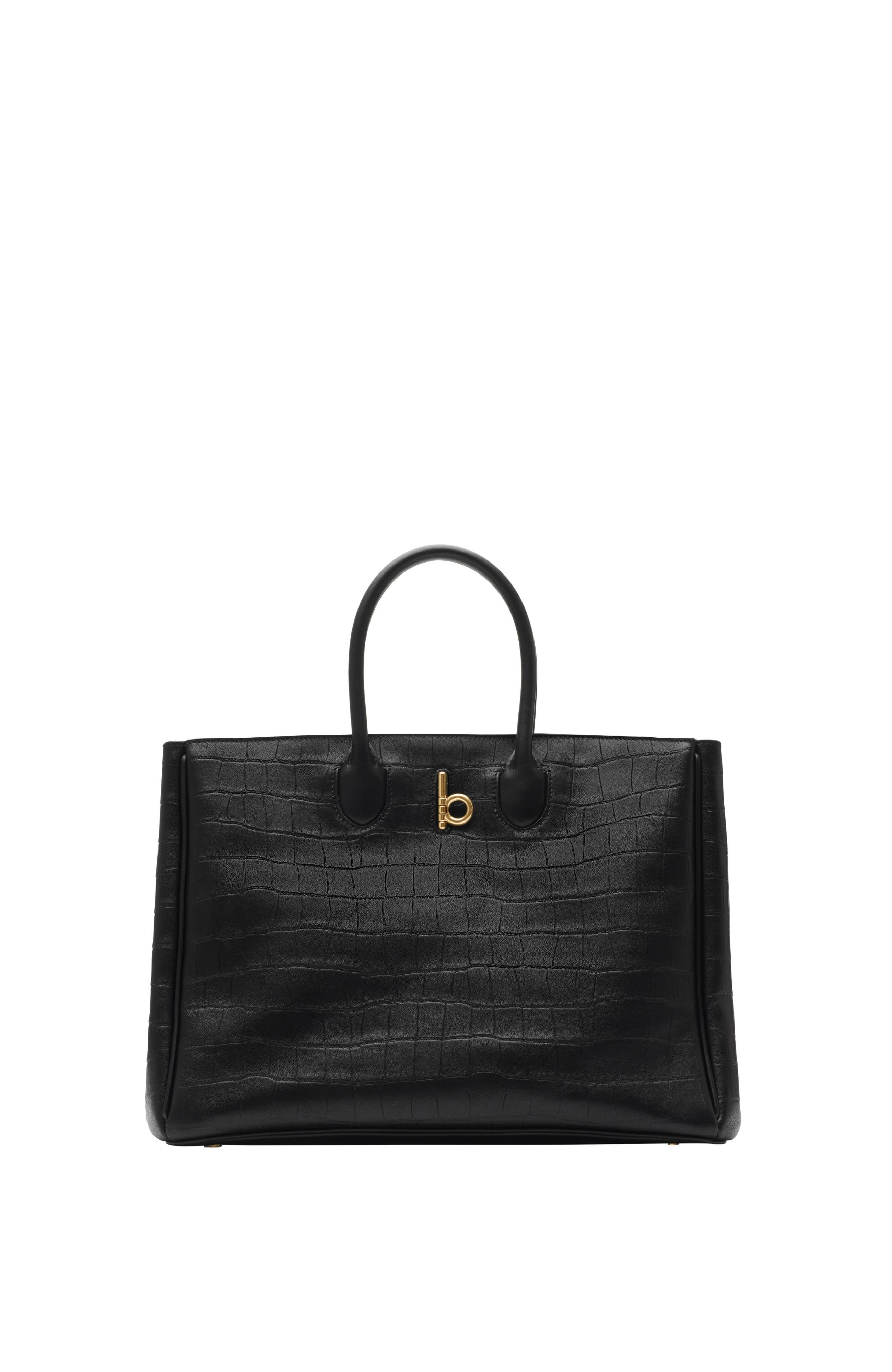 burberry Medium Rocking Horse Tote in Black at Nordstrom - 1