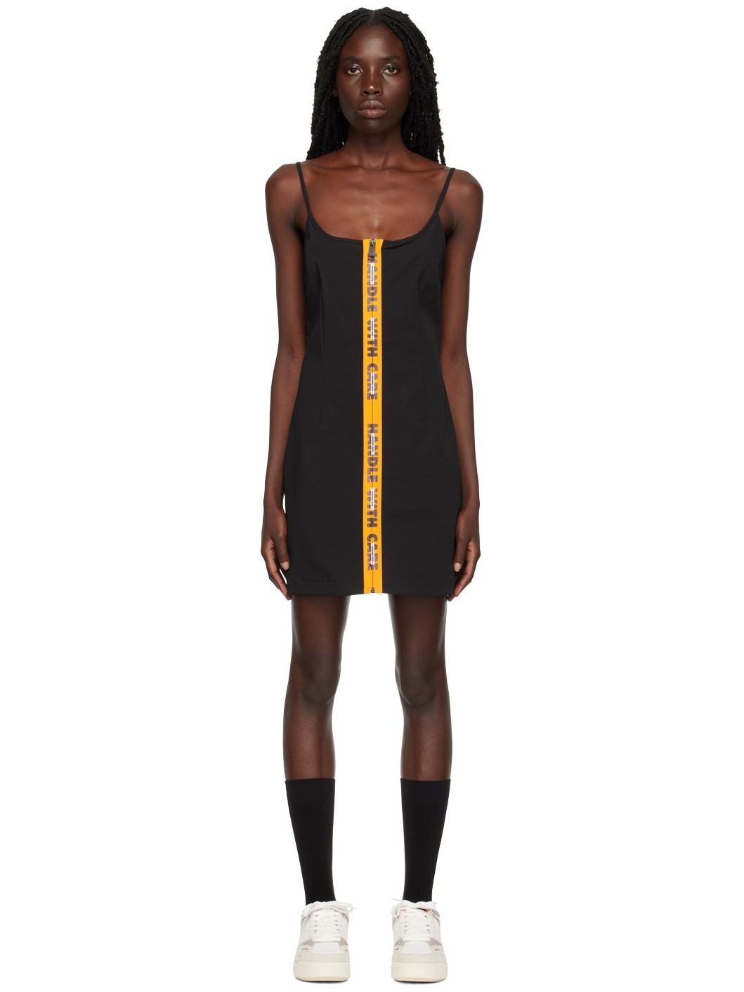 Black Stretch Minidress - 1