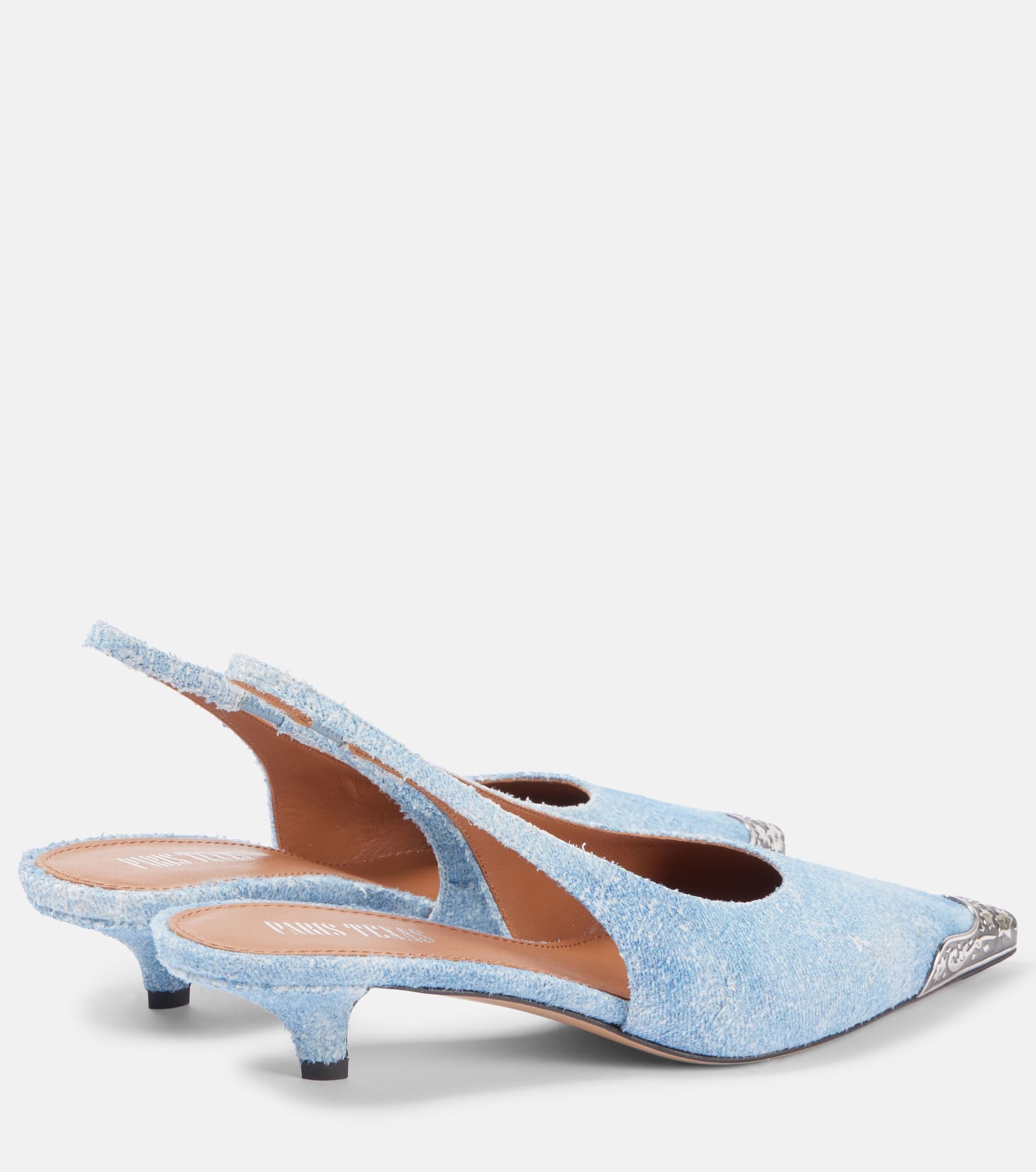 Jessica Western 35 suede slingback pumps - 2