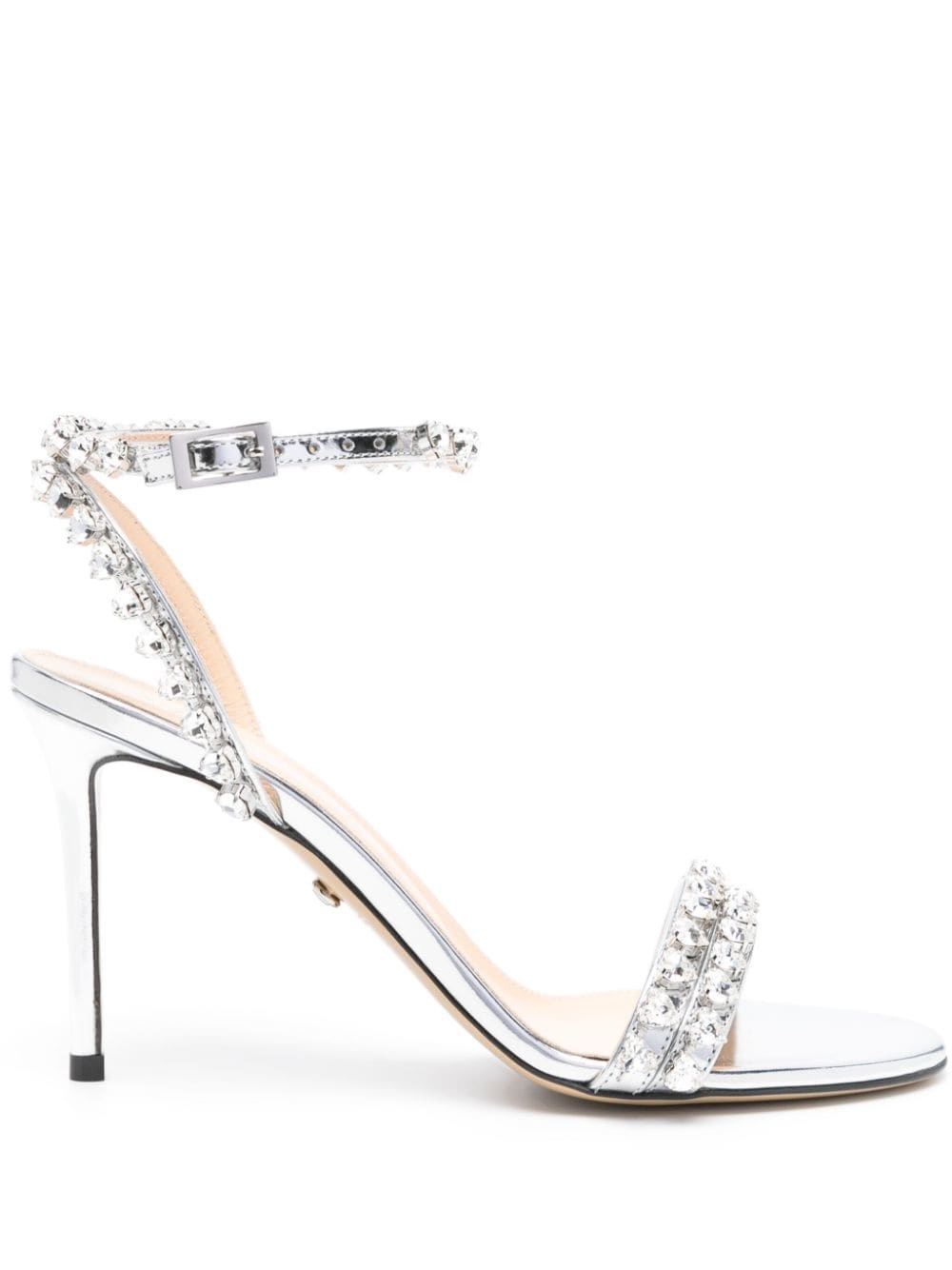 Audrey 95mm crystal-embellished sandals - 1