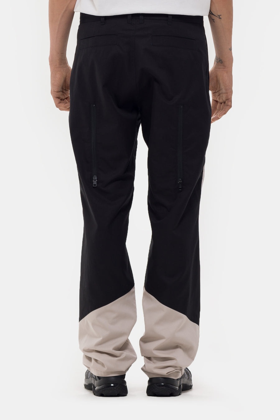 Solix Zip Trouser in Black Sable/Seedpearl - 3