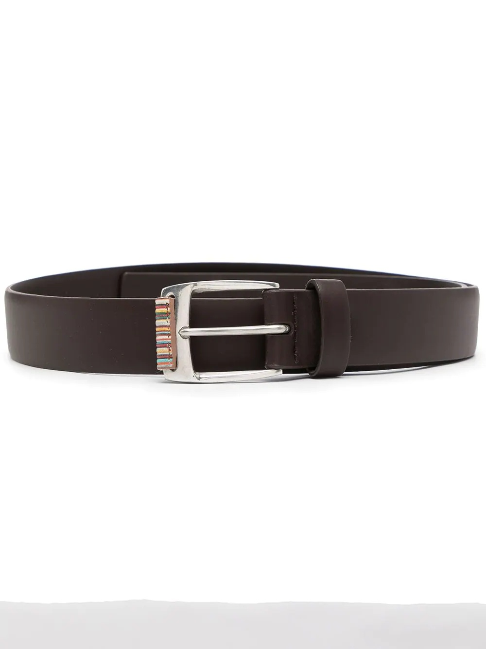 Artist-stripe detail leather belt - 1