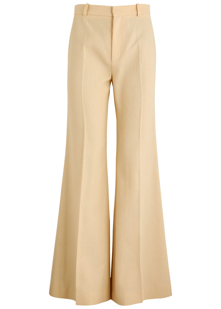 Chloe Flared-leg Woven Trousers - 1