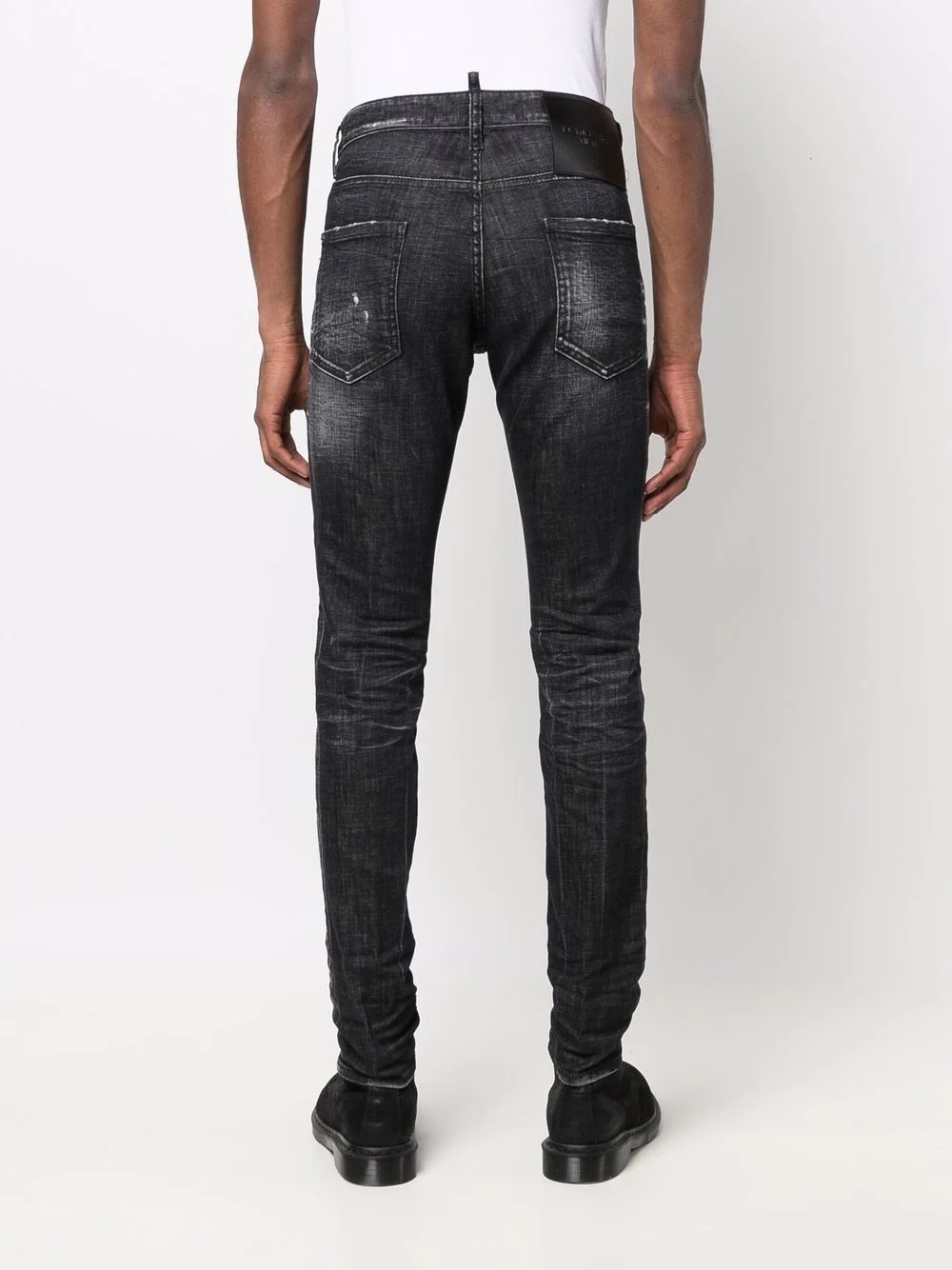 distressed skinny-fit jeans - 4