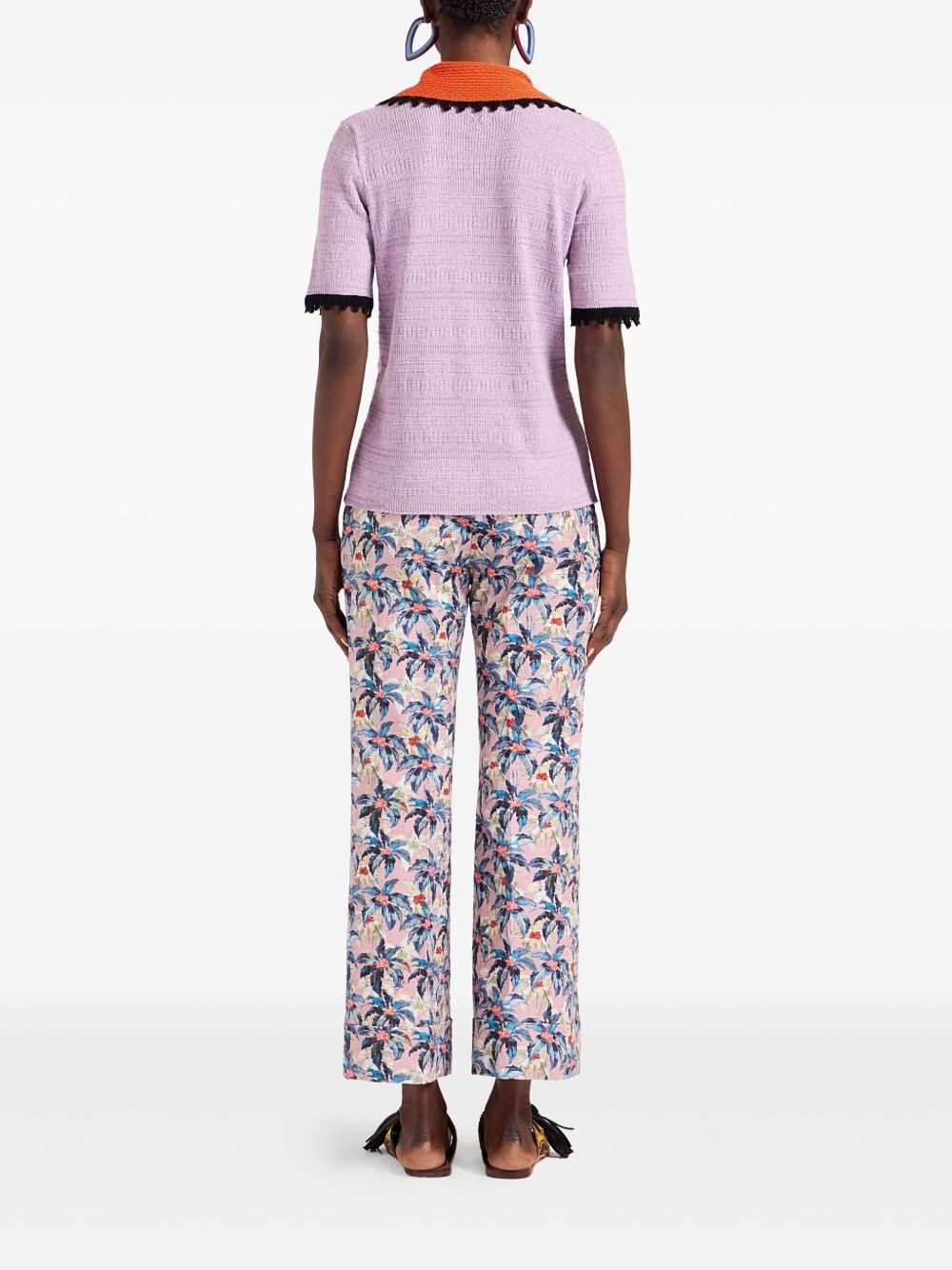 Hendrix floral-print flared trousers - 3