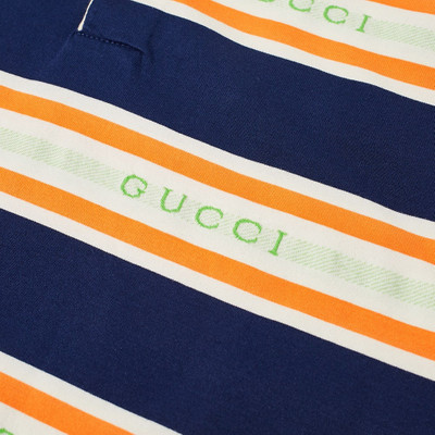 GUCCI Gucci Logo Collar Stripe Polo outlook