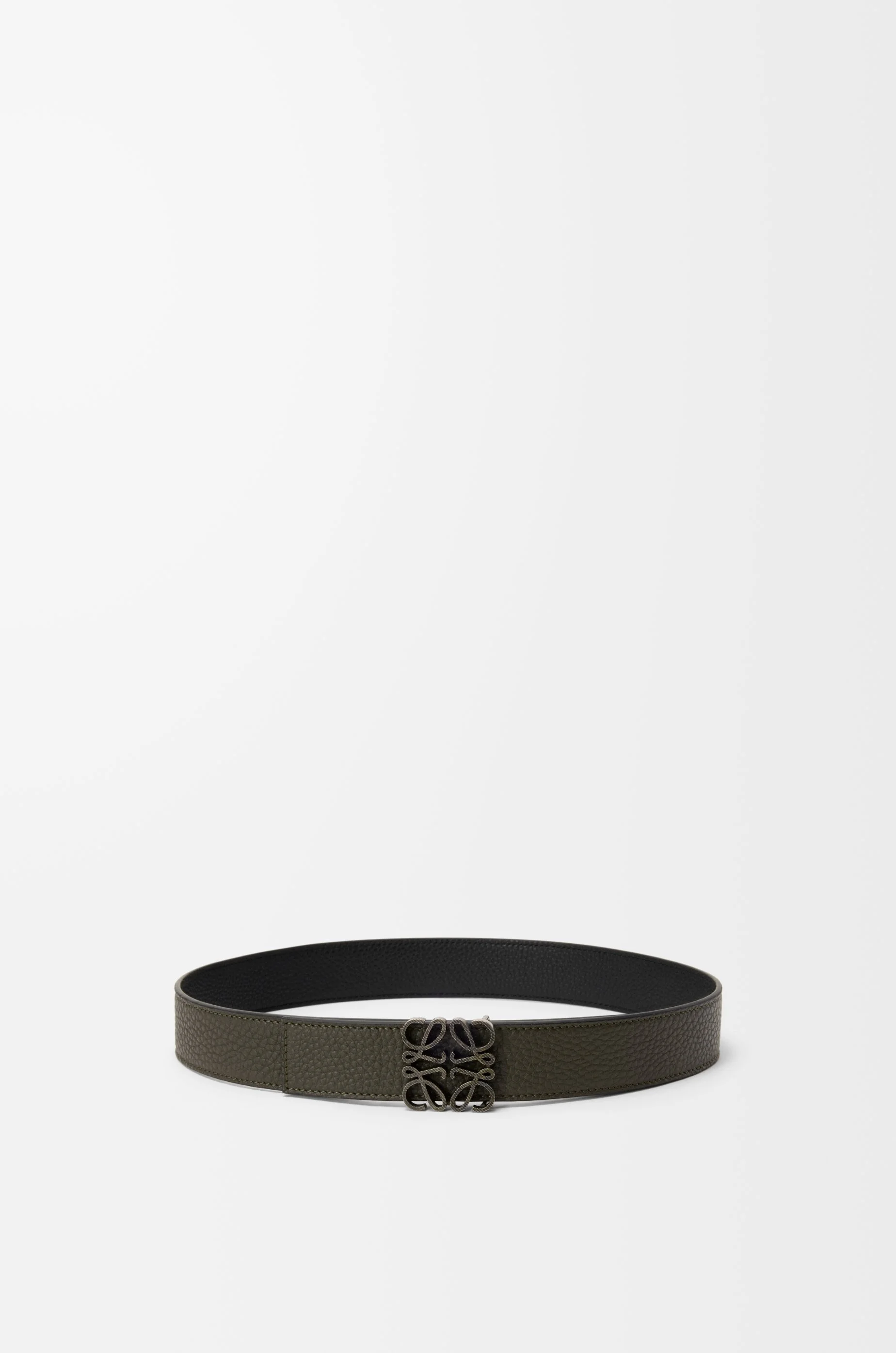 Reversible Anagram belt in supple grained calfskin - 1