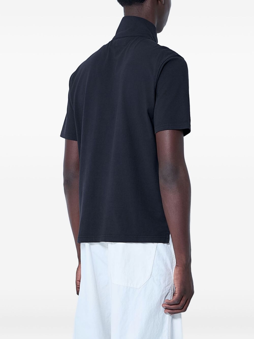 half-zip cotton polo shirt - 4