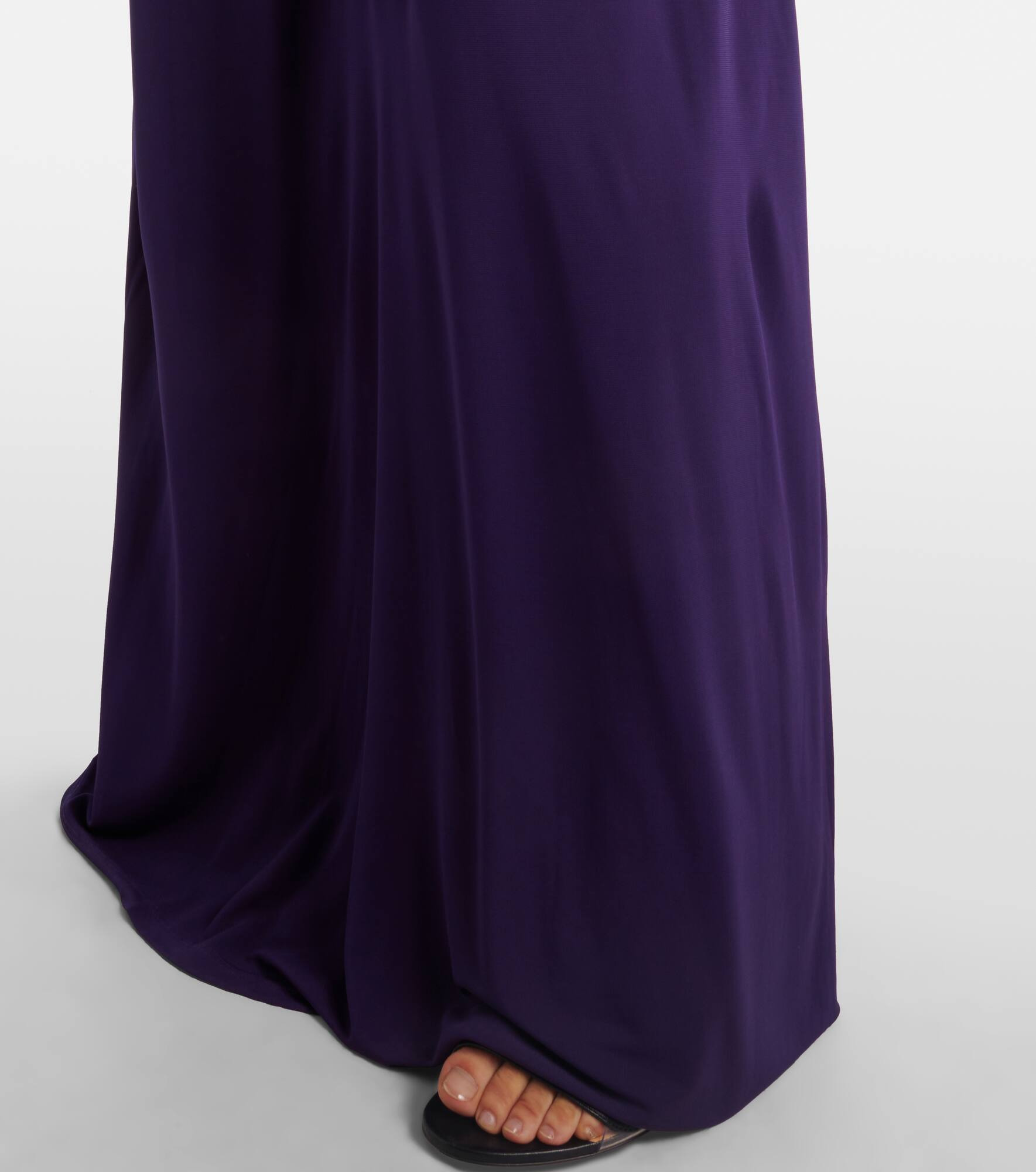 Arced Palm cutout gathered gown - 5