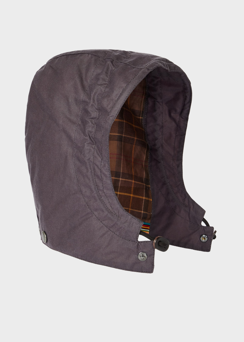 Paul Smith loves Barbour - Grey Lilac Waxed Hood 1
