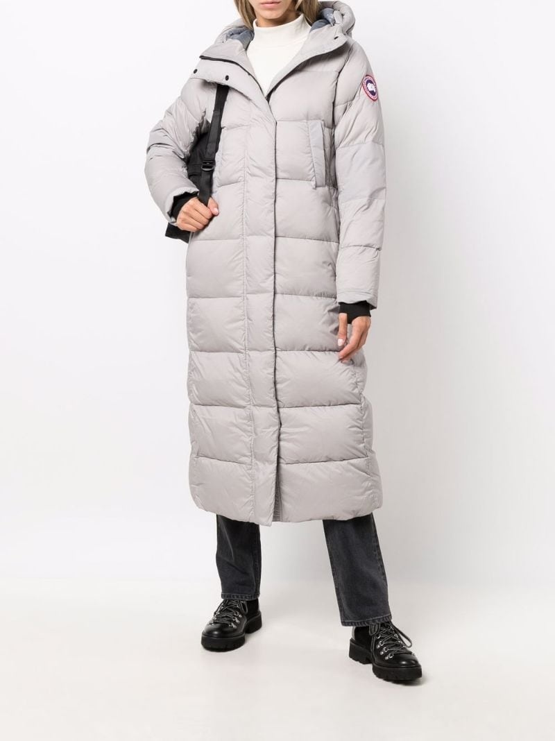 long-length padded coat - 2