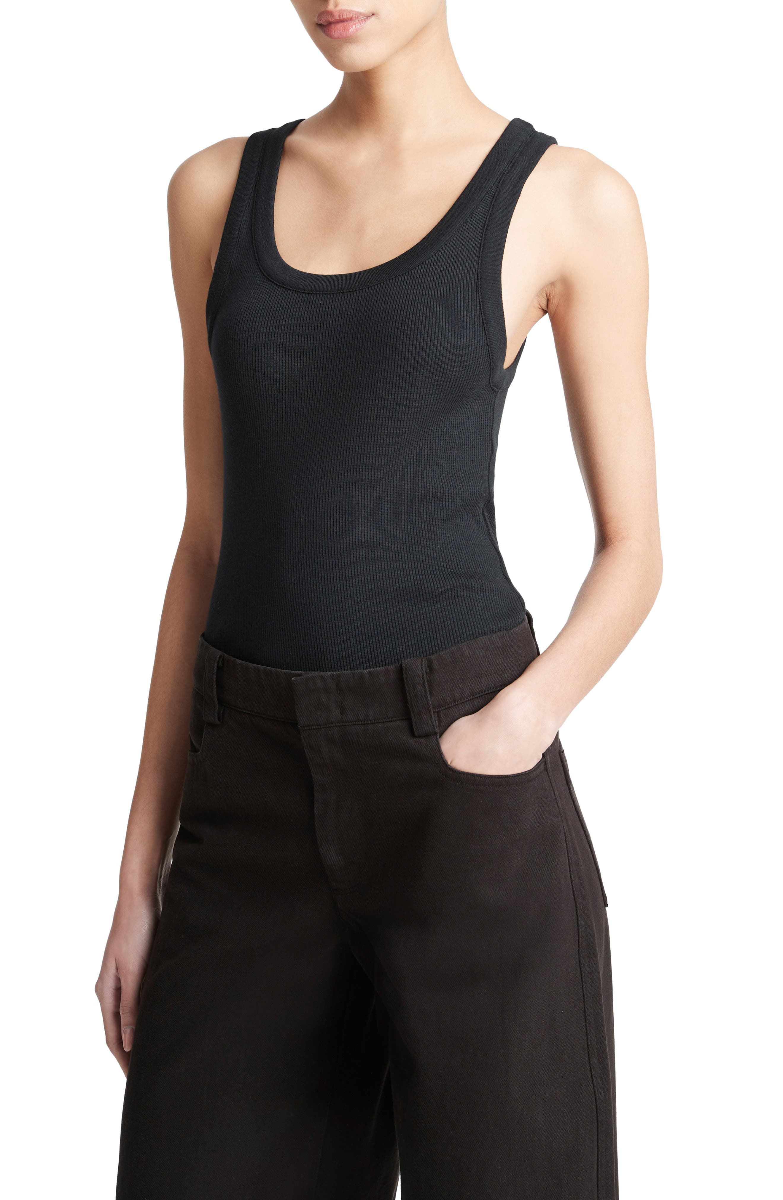 Scoop Neck Rib Tank - 3