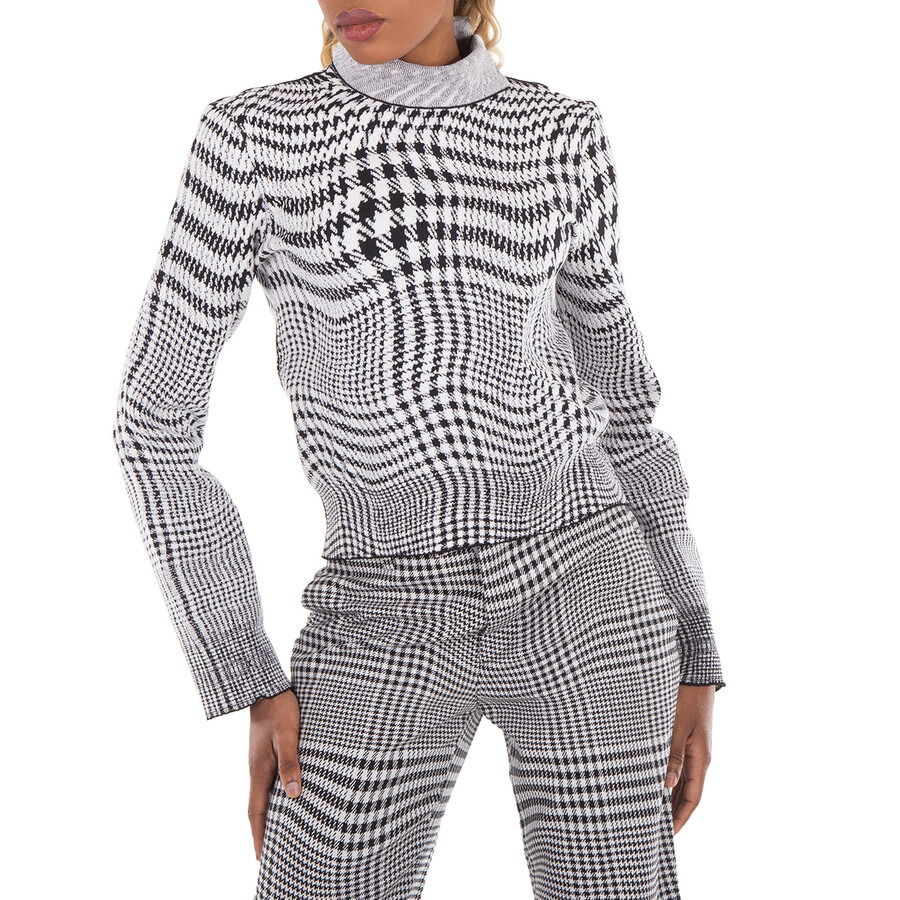 Burberry Warped Pattern Print Knitted Sweater - 3
