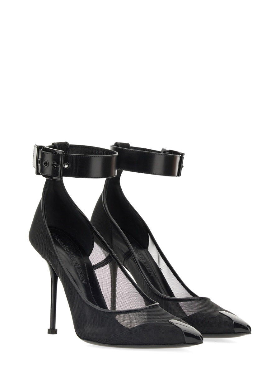 Alexander Mcqueen Women Punk Pumps With Strap - 2